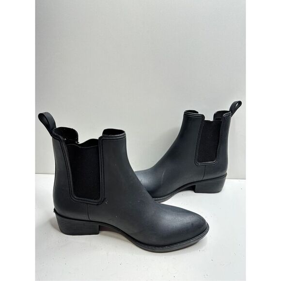 Jeffrey Campbell Boots Women 6 Havana Matte Black Waterproof Pointed Toe Booties - Picture 5 of 9